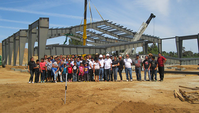 construccion de Reina de los Angeles